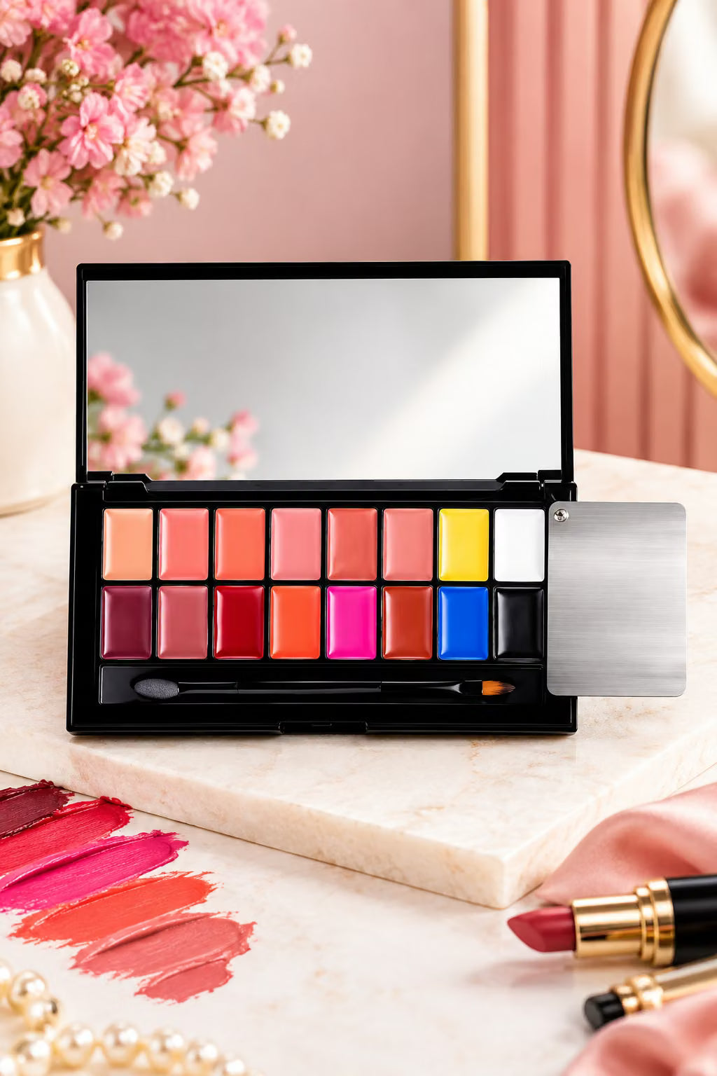 Professional Lipstick Palette – Multi-Color Lip Makeup Kit